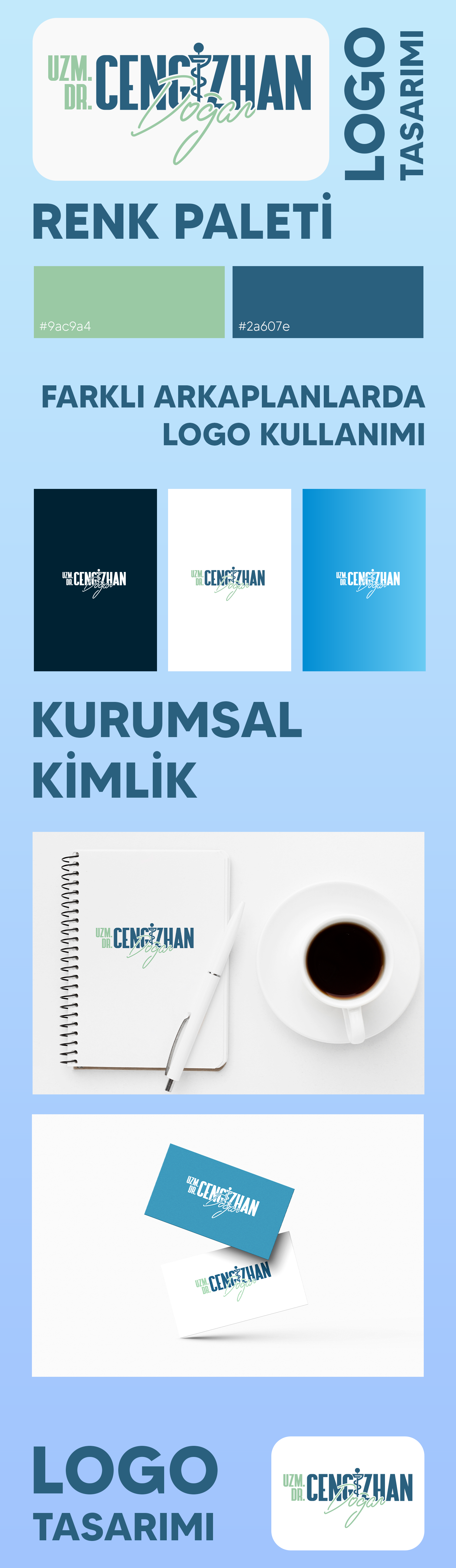 Dr. Cengizhan Doğan Logo & Kurumsal Kimlik Tasarım