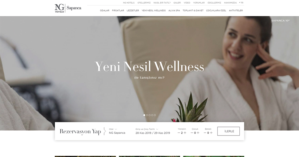 NG Hotels Web Sitesi