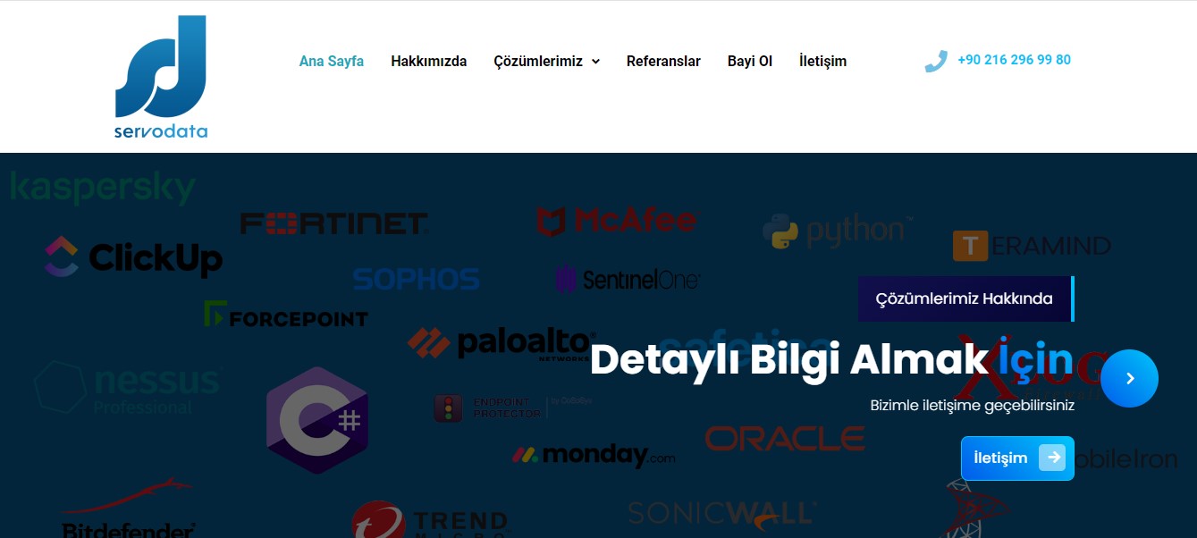 Güvenlik Yazılımı Şirketi Web Sitesi Tasarımı
