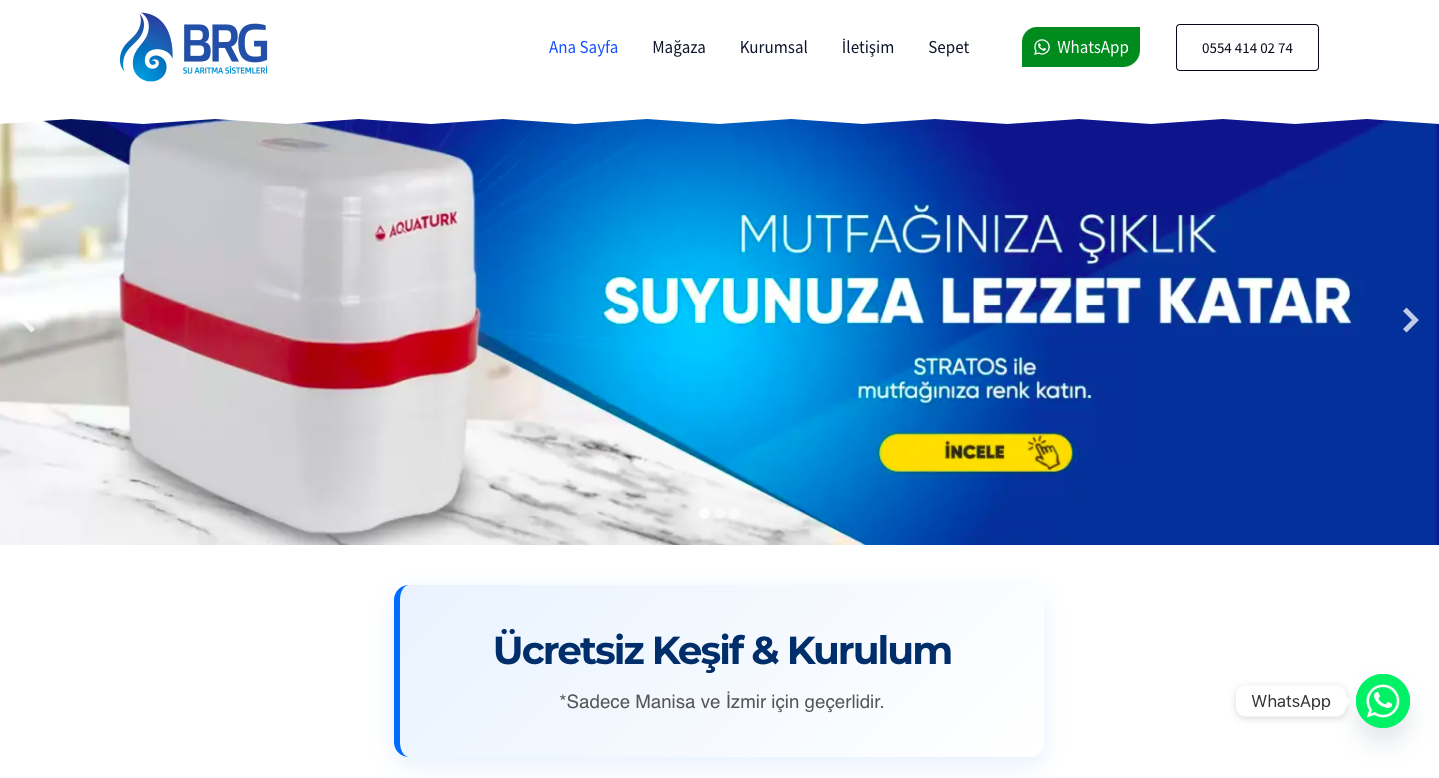 BRG Arıtma – Kurumsal Web Sitesi Tasarımı ve Teknik İçerik Yapılandırması