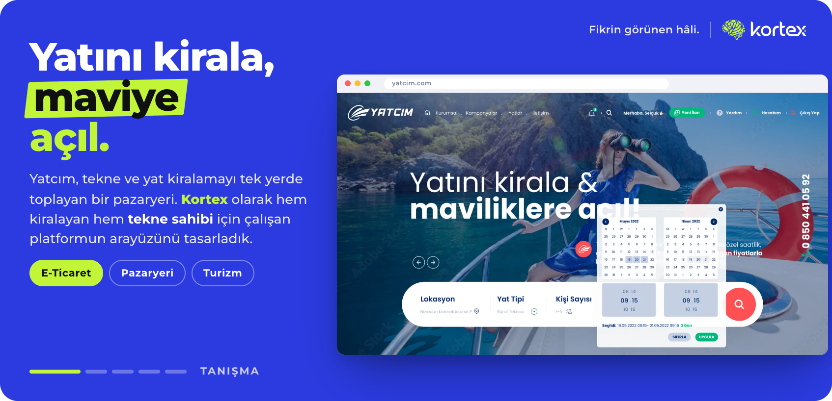 Yatcım | Yat Kiralama Pazaryeri E-Ticaret Tasarımı