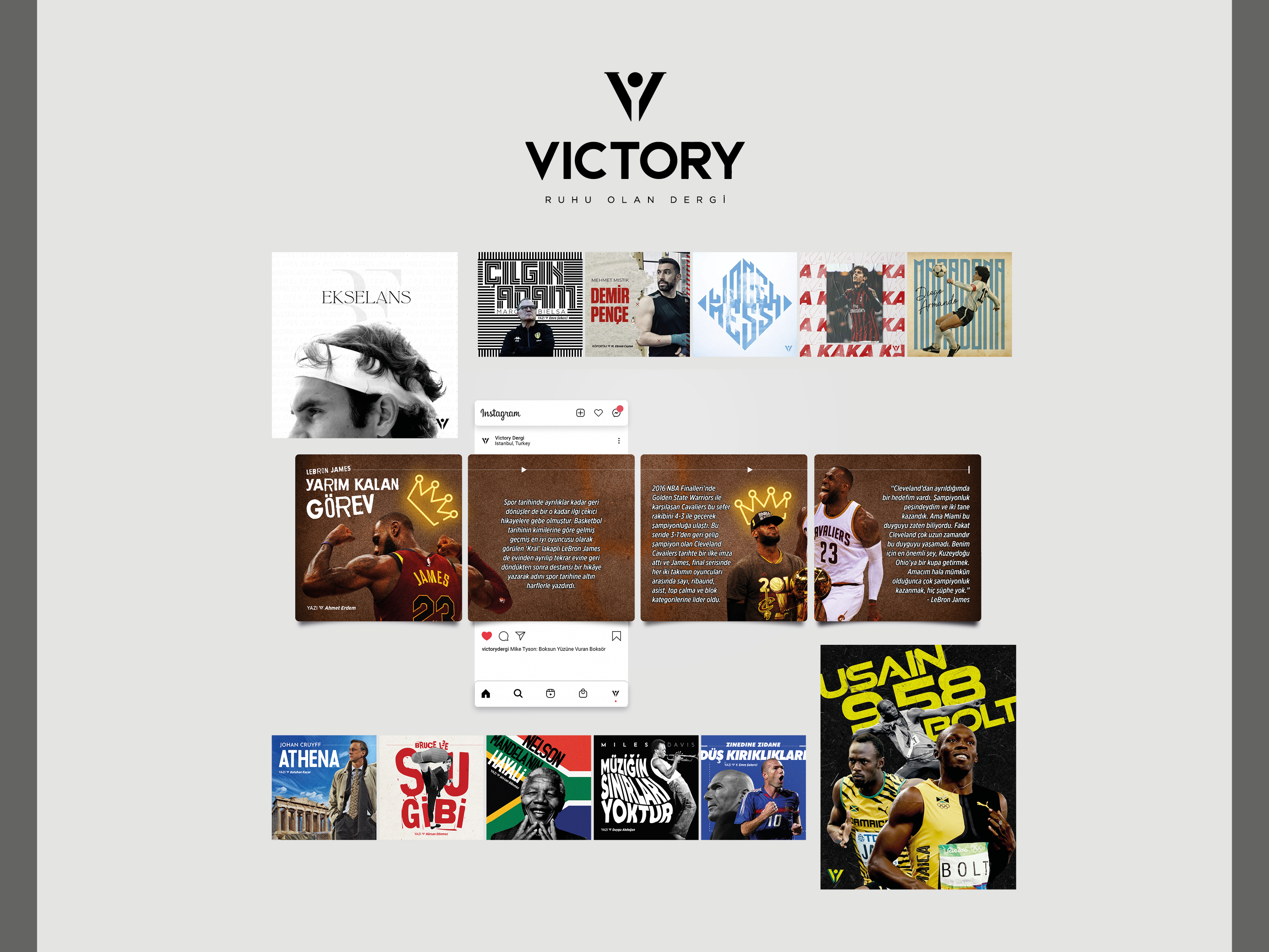 Vicory Dergi Sosyal Medya Tasarımları