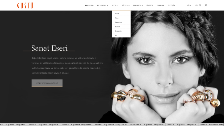 Gusto Gold Web Sitesi Projesi