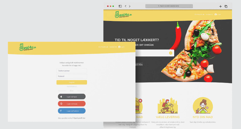 Meal4u Mobil + Web