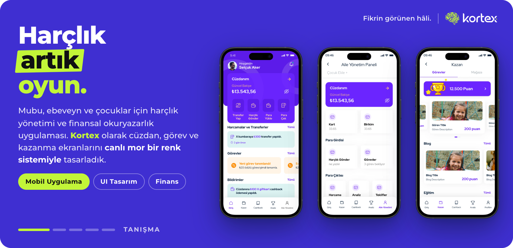 Mubu | Aile ve Çocuk Finans Mobil Uygulaması Tasarımı