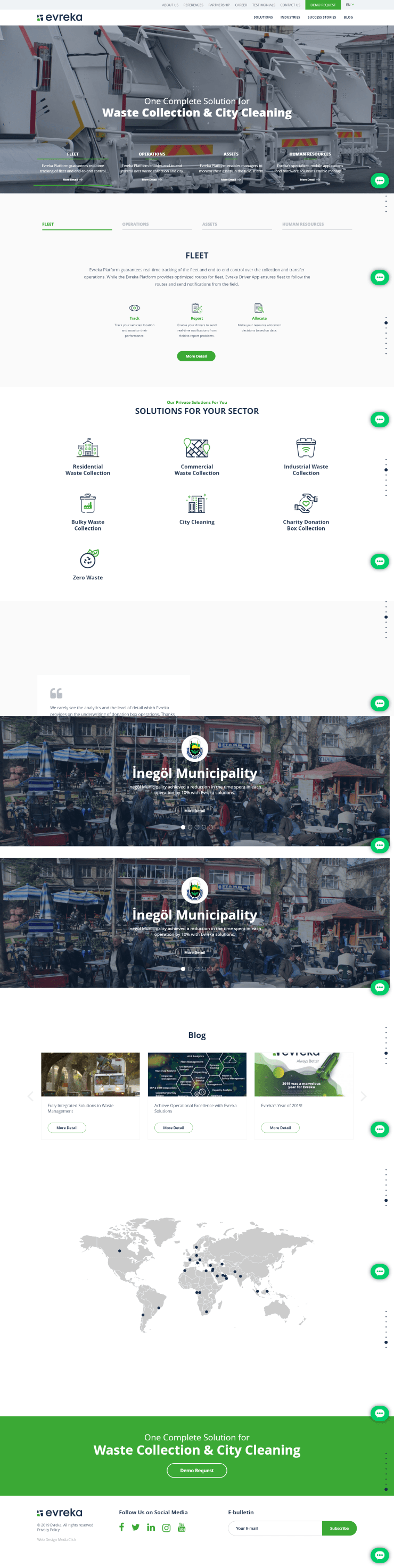 evreka web sitesi tasarımı
