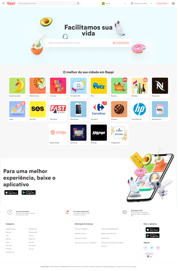 rappi web sitesi tasarımı