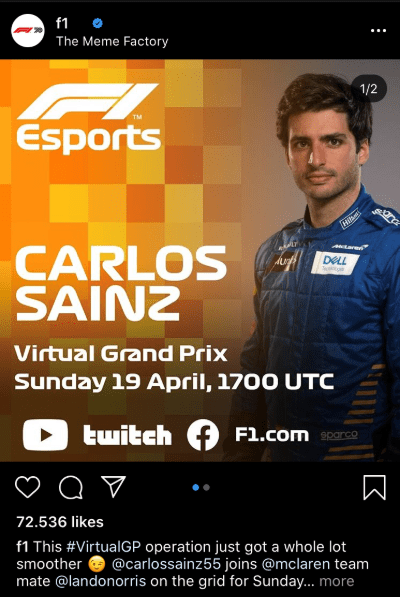 Formula 1 kurumsal kimlik sosyal medya tasarımı