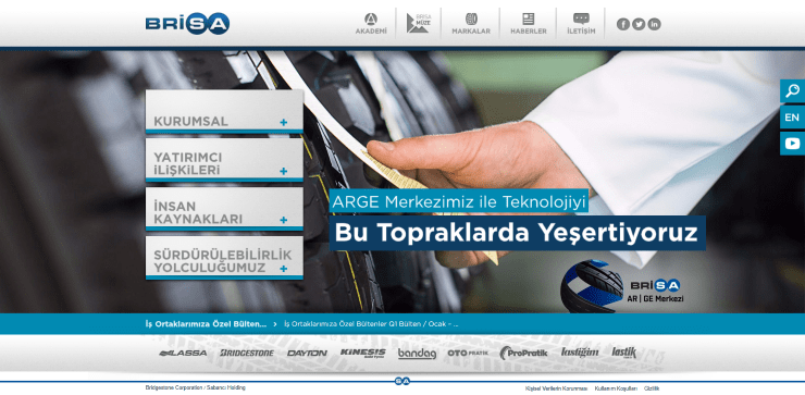 brisa web sitesi tasarımı