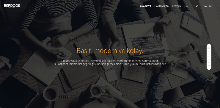 rofoods web sitesi tasarımı