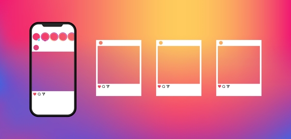 Renk geçişli sosyal medya hikaye formatları