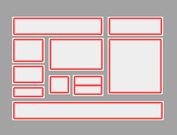 Sosyal medya profil boyutları şablonu